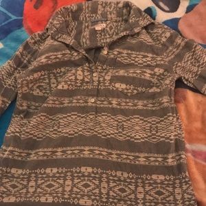 Merona tribal print long sleeve